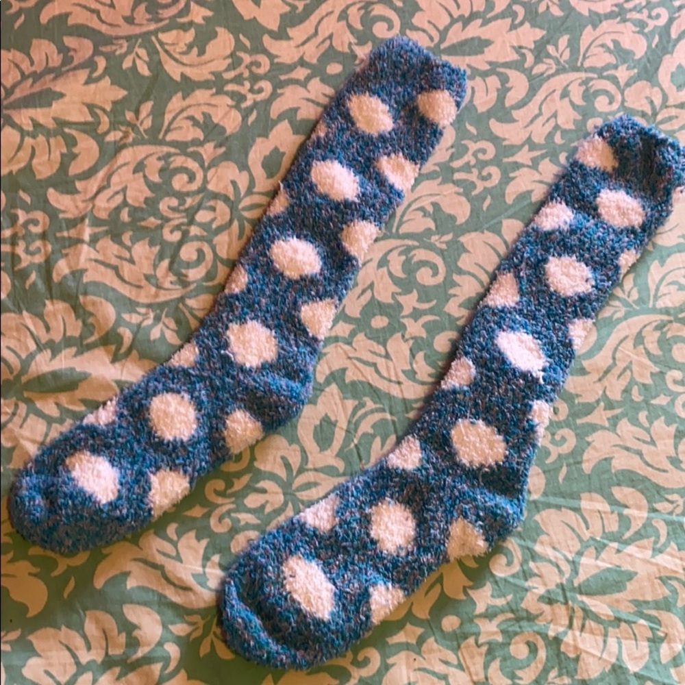 Polka-Dot, Fuzzy Socks
